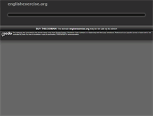 Tablet Screenshot of englishexercise.org